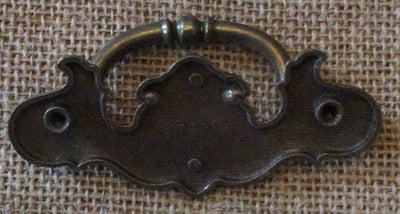 Vintage Chippendale Style Brass Drawer Pull - 3⅜" back