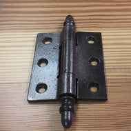 Antique Simple Cast Iron Acorn Tip Door Hinge - 3