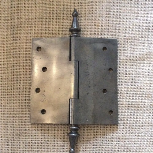 Antique Simple Steeple Tip Door Hinge - 4½" x 4½" back