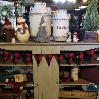 Buffalo Plaid Pennant Garland