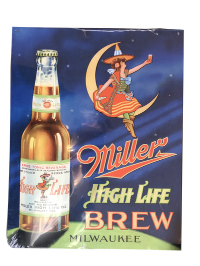 Miller High Life Tin Sign