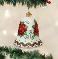 Poinsettia Bell Ornament