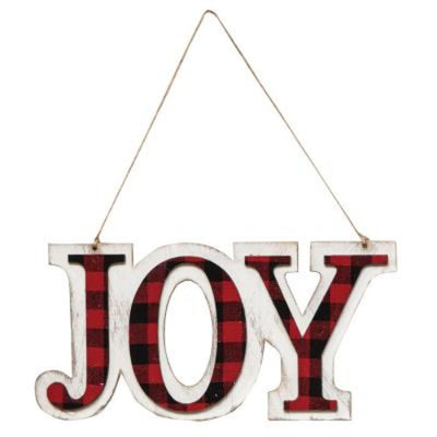 Red & Black "JOY" Hanger