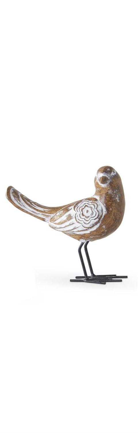 Whitewashed Resin Birds