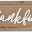Copper Wall Signs (Blessed, Thankful, or Gather) With Wood Frame thankful